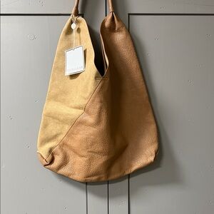 Shiraleah Tan and Brown Leather Tote